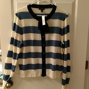 J. Crew Stripped Cardigan